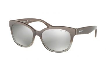 Image of Ralph RA5218 Sunglasses 15826G-55 - Grey Gradient/grey Frame, Silver Mirror Lenses