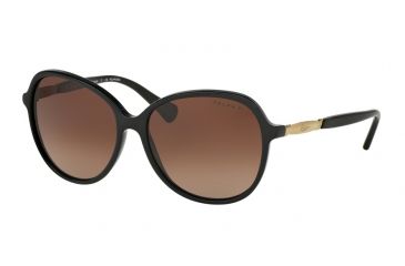 Image of Ralph RA5220 Sunglasses 1377T5-57 - Black Frame, Brown Gradient Polarized Lenses