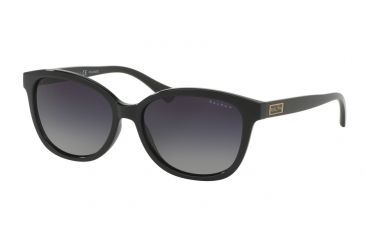 Image of Ralph RA5222 Single Vision Prescription Sunglasses, 56mm, Black, RA5222-1377T3-56-SV