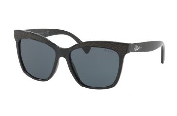 Image of Ralph RA5235 Single Vision Prescription Sunglasses, 56mm, Black, RA5235-137787-56-SV