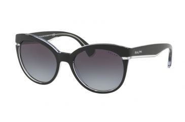 Image of Ralph RA5238 Single Vision Prescription Sunglasses, 55mm, Black Crystal, RA5238-169511-55-SV