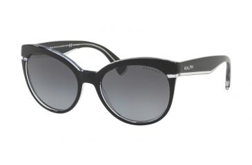 Image of Ralph RA5238 Single Vision Prescription Sunglasses RA5238-1695T3-55 - Lens Diameter 55 mm, Frame Color Black Crystal