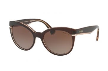 Image of Ralph RA5238 Single Vision Prescription Sunglasses RA5238-1697T5-55 - Lens Diameter 55 mm, Frame Color Brown-Beige