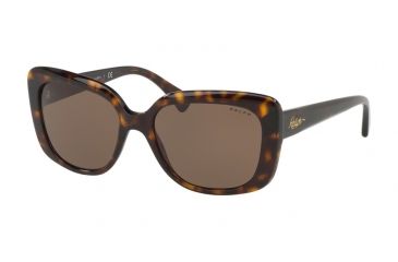 Image of Ralph RA5241 Sunglasses 500373-55 - Shiny Dark Havana Frame, Brown Lenses