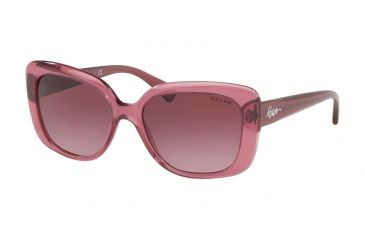Image of Ralph RA5241 Sunglasses 56808H-55 - Shiny Fuxia Glitter Frame, Dark Violet Gradient Lenses