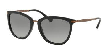 Image of Ralph RA5245 Progressive Prescription Sunglasses, 55mm, Black, RA5245-500111-55-PRO