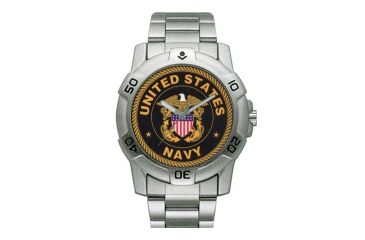 Image of RAM instrument Chrome Military Watch V1P07 US Navy