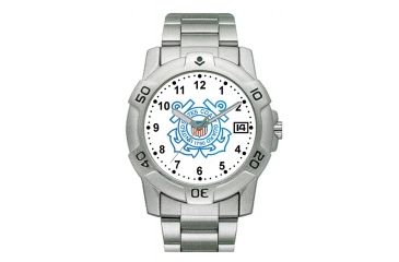 Image of RAM Instrument V1D48 Chrome Military Watch With Date US Coast Guard