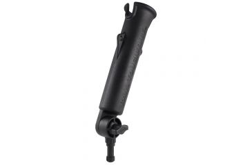 Image of Ram Mounts RAM Tough-Tube Fishing Rod Holder With 3in Long Ratchet Spline Post Arm, Black 84122.01.100