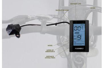 Image of Rambo Bikes 750W Electric Bike, Matte Black, R750 G3