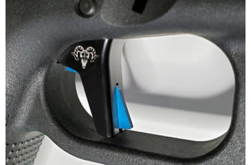 Image of Ramm Tactical Leverage Trigger Kit for PSA Dagger Compact, Full Size Straight, Black w/blue safety, RT-DAG-ST-BU