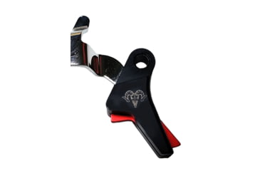 Image of Ramm Tactical Leverage Trigger Kit for PSA Dagger Compact, Full Size Straight, Black w/red safety, RT-DAG-ST-RD