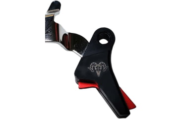 Image of Ramm Tactical Leverage Shadow Systems Pistol Trigger Kit, Curved, 2.5-3.5lb, Black w/Red Safety, RT-SS-CR-CV-RD