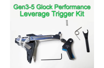 Image of Ramm Tactical Leverage Shadow Systems Pistol Trigger Kit, Straight, 2.5-3.5lb, Black w/Black Safety, RT-SS-CR-ST-BK
