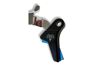 Image of Ramm Tactical Leverage Shadow Systems Pistol Trigger Kit, Straight, 2.5-3.5lb, Black w/Blue Safety, RT-SS-CR-ST-BU