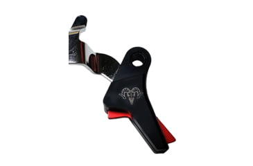 Image of Ramm Tactical Leverage Shadow Systems Pistol Trigger Kit, Straight, 2.5-3.5lb, Black w/Red Safety, RT-SS-CR-ST-RD
