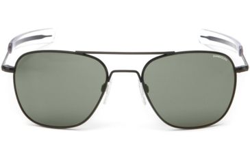 Image of Randolph Aviator Sunglasses, Matte Black Frame, Agx Lens, AF016