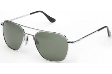 Image of Randolph Aviator Sunglasses, Bright Chrome Frame, Agx Lens, AF024