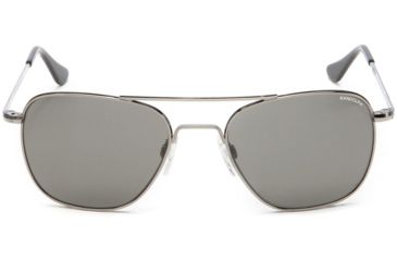 Image of Randolph Aviator Sunglasses, Gun Metal Frame, Gray Lens, AF043