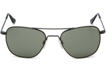 Image of Randolph Aviator Sunglasses, Matte Black Frame, Agx Lens, AF061