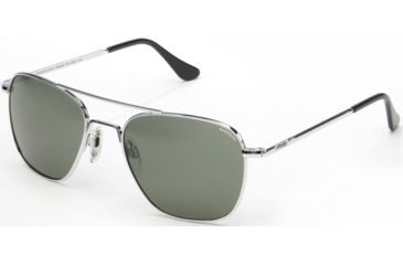 Image of Randolph Aviator Sunglasses, Bright Chrome Frame, Agx Lens, AF071
