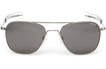 Image of Randolph Aviator Sunglasses, Gun Metal Frame, Gray Lens, AF098