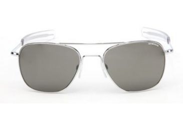 Image of Randolph Aviator Bright Chrome Frame, Gray Glass Lens, Bright Chrome Frame, 52MM AF23611