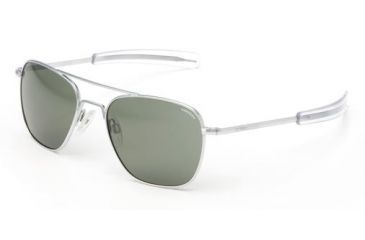 Image of Randolph Aviator Matte Chrome Frame, Agx Glass Lens, Matte Chrome Frame, 52MM AF24614