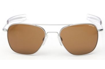 Image of Randolph Aviator Matte Chrome Frame, Tan Glass Lens, Matte Chrome Frame, 55MM AF54612
