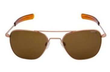 Image of Randolph Aviator Progressive Prescription Sunglasses, Rose Gold Satin Frame, Polarized, AF8Z632PR