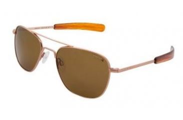 Image of Randolph Aviator Progressive Prescription Sunglasses, Rose Gold Satin Frame, Polarized, AF8Z632PR