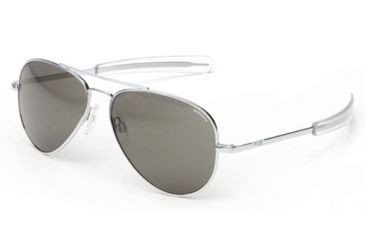 Image of Randolph Concorde Bright Chrome Frame, Gray Polarized Glass Lens, Bright Chrome Frame, 57MM CR73634