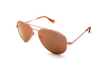 Image of Randolph Concorde Sunglasses, Rose Gold 23K Frame, Pc Rose Gold Fl Mirror Lens, CR15466-PC