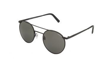 Image of Randolph P3 Shadow Sunglasses, Matte Black Frame, Glass Gray Lens, PBP2411