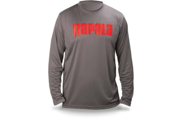 Image of Rapala Core Long Sleeve Shirt, Grey, Small, RCLS9010S