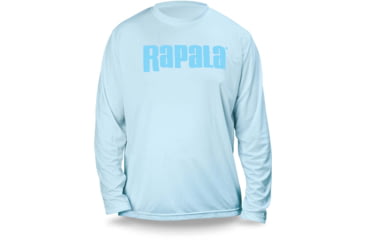 Image of Rapala Core Long Sleeve Shirt, Ice Blue, Small, RCLS9012S
