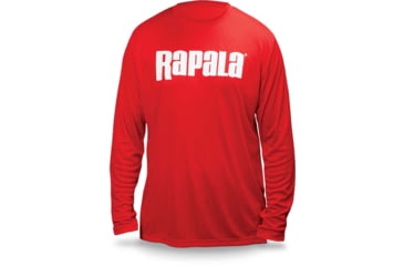 Image of Rapala Core Long Sleeve Shirt, Rapala Red, Medium, RCLS9002M