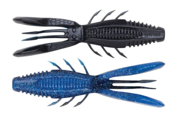Image of Rapala CrushCity Bronco Bug, 6 Pack, Black N Blue, 4in, CCBRB4BKNB