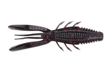 Image of Rapala CrushCity Bronco Bug, 6 Pack, Black Red Flake, 4in, CCBRB4BKR