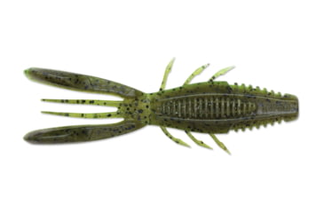 Image of Rapala CrushCity Bronco Bug, 6 Pack, Green Pumpkin Chartreuse Pepper, 4in, CCBRB4GPCH