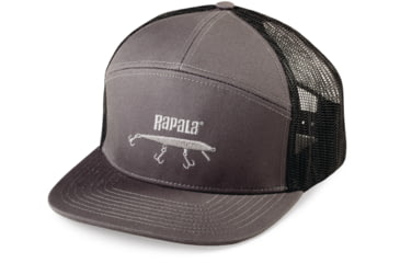 Image of Rapala Hi-Pro 7 Panel Cap, Grey Black, RHP7C01