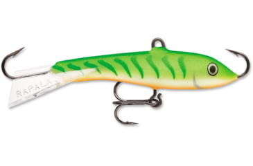 Image of Rapala Jigging Rap 02 Lure, Green Tiger UV, W2GTU