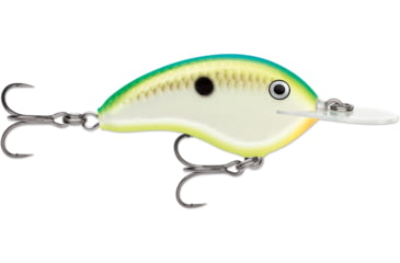 Image of Rapala OG Deep Tiny 07 5/16 oz, 7' Depth, Two #5 Treble Hooks, Citrus Shad, OGT07CTSD