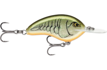 Image of Rapala OG Deep Tiny 07 5/16 oz, 7' Depth, Two #5 Treble Hooks, Rootbeer Crawdad, OGT07RTBC