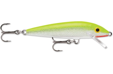 Image of Rapala Original Floater 07 Lure, Silver Fluorescent Chartreuse, F07SFC