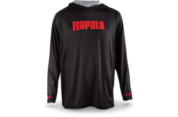 Image of Rapala Performance Hood, Pattern Black Red, 3XL, RPH013XL