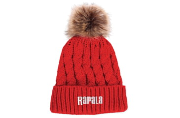 Image of Rapala Pom Beanie - Womens, Foxy Red, RAPBEANIEL3