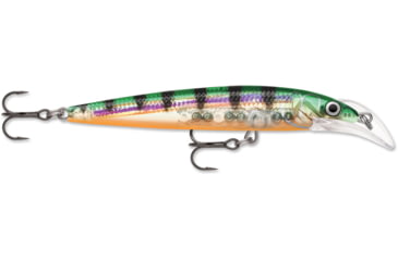 Image of Rapala Scatter Rap Deep Husky Jerk 10, Glass Perch, 4in, 3/8oz., SCRDHJ10GP
