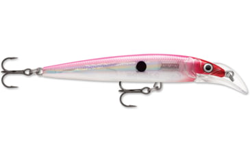 Image of Rapala Scatter Rap Deep Husky Jerk 10, Glass Pink Clown, 4in, 3/8oz., SCRDHJ10GPCL
