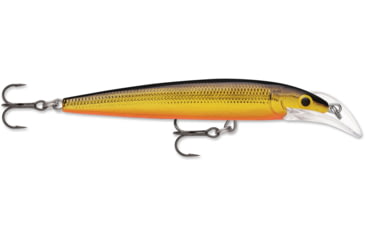 Image of Rapala Scatter Rap Deep Husky Jerk 10, Gold, 4in, 3/8oz., SCRDHJ10G